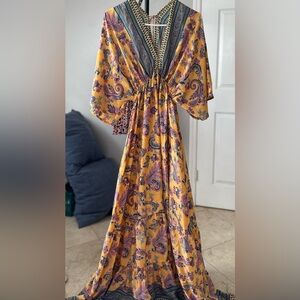 Maxi dress/Summer silky tiered dress. In various color options. See more listing